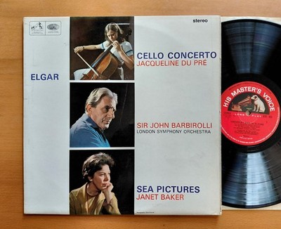 ASD 655 ED1 Jacqueline Du Pre Elgar Cello Concerto Barbirolli EMI S/C Stereo EX