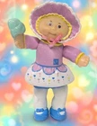 Vintage 1984 CABBAGE Patch KIDS Doll Baby w/Ice Cream Mini FIGURE Figurine PVC