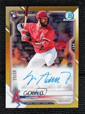 2021 Bowman Chrome Rookie Auto Gold Refractor 23/50 Jo Adell #CRA-JA Auto 1b8c