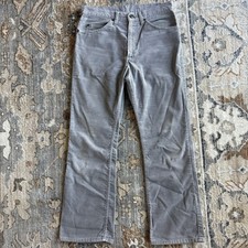 VTG 80s Levis Corduroy 517 Pants Mens 30x28 Gray Flared Leg Made In USA Bootcut