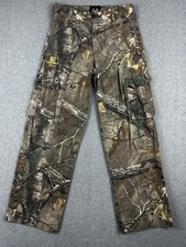 Realtree Pants Youth 10/12 Large Camo RT Xtra Cargo Hunting Outdoors Gear
