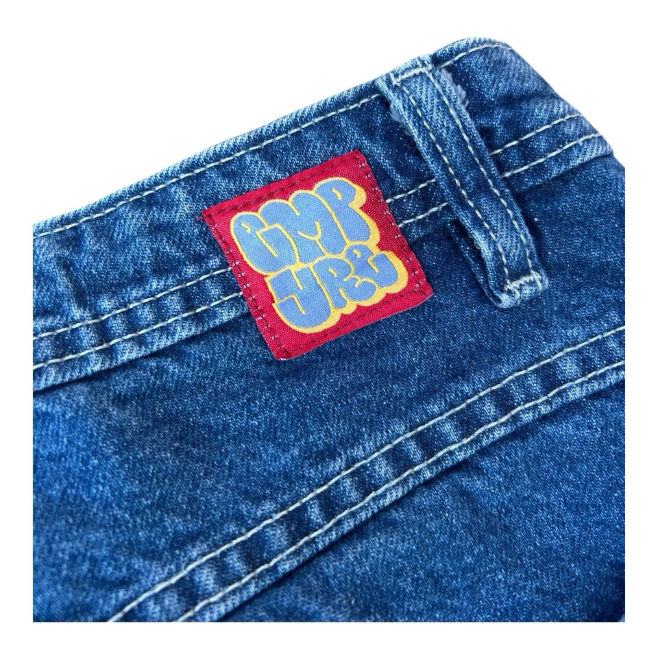 Empyre Men’s Super Baggy Long Denim Shorts Jeans Size 36 Y2K Skater Grunge - Image 3 of 4