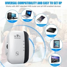 WiFi Range Extender Internet Booster Wireless Signal Repeater Wireless Amplifier