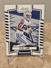 2023 Panini Absolute Football CeeDee Lamb Black Foil #89 Dallas Cowboys