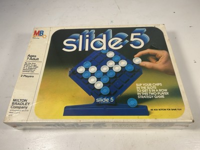 SLIDE 5 Strategy Game Milton Bradley Vintage 1980