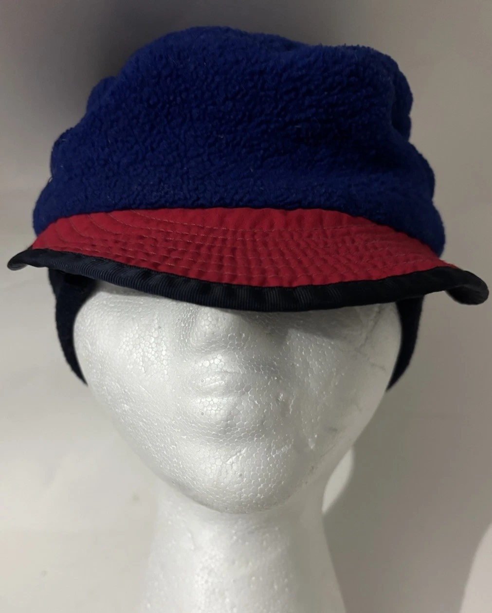 Vtg 90s Patagonia Synchilla Fleece Duckbill Cap Beanie Size M Made In USA