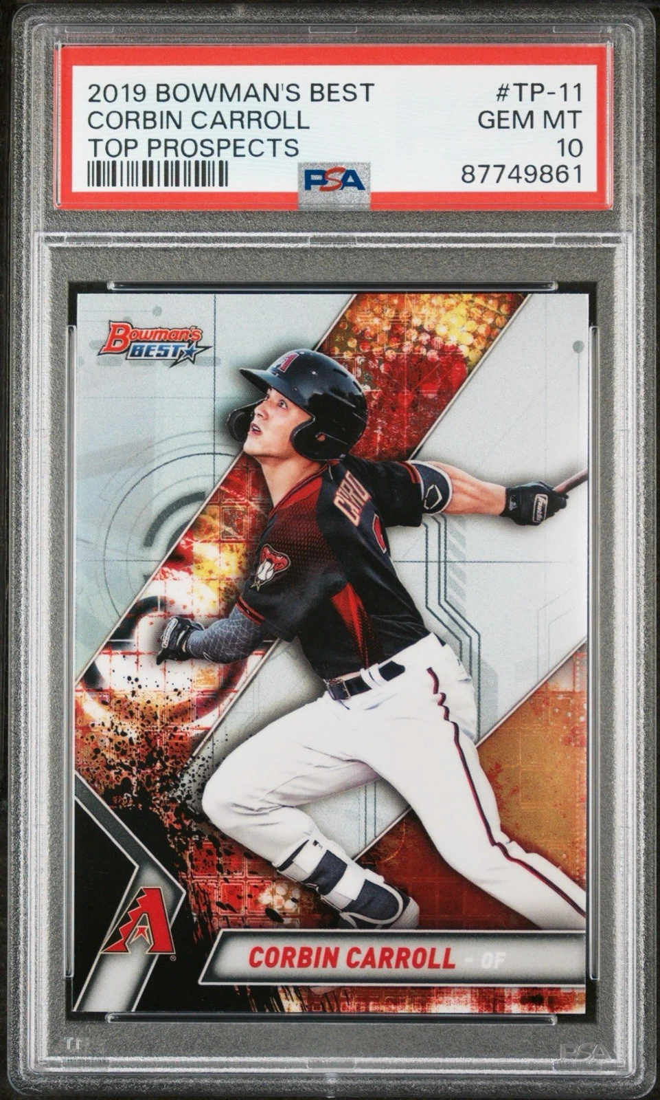 Deal for 2019 Bowman’s Best Top Prospects #TP-11 Corbin Carroll RC PSA 10 GEM MINT