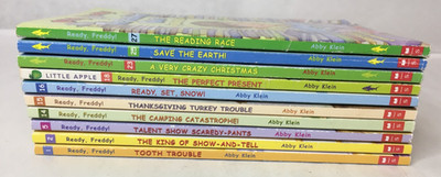 Lot of 10 Ready, Freddy! Series Books By Abby Klein - Kids Chapter Paperbacks