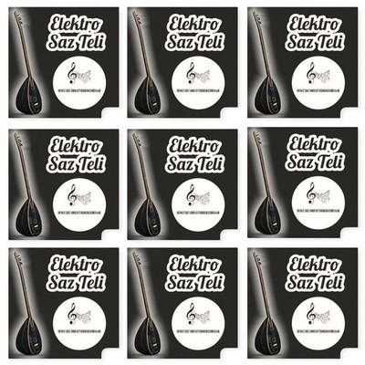 9 x Elektro Saz Baglama Teli 0.20 Tel Elektro Saz Saiten Zubehör