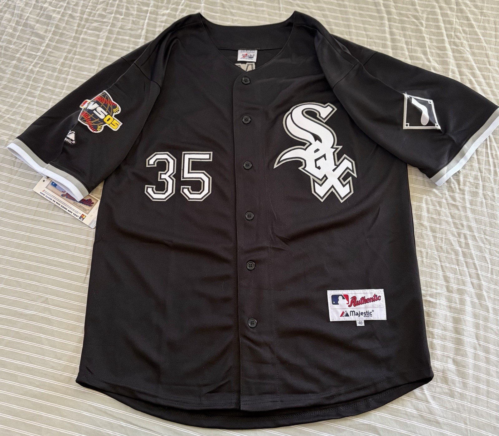 Frank Thomas Chicago White Sox 2005 World Series Alt Black Men's Jersey