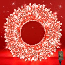70FT Red String Lights, 210 LED Waterproof Seasonal Fairy Lights with 8 Modes...
