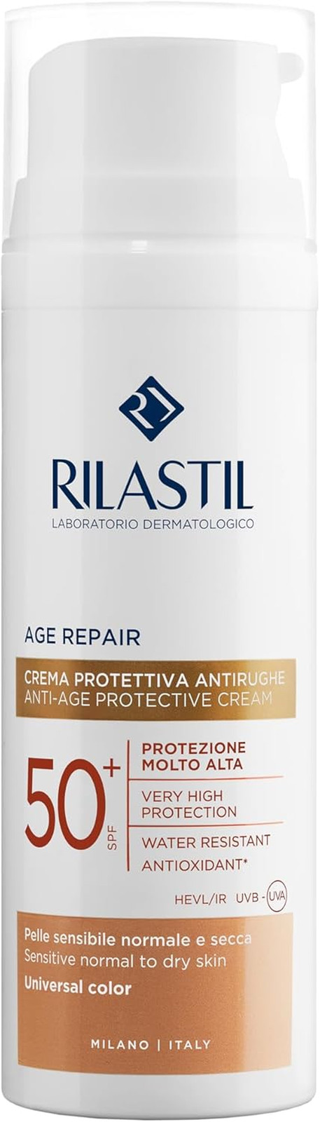 Rilastil Age Repair SPF50+ Crema Viso Solare Antirughe 50ml