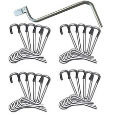 20 Pcs Barb Wire Fence Tensioner Tool with Tightener Handle for Garden Post Farm