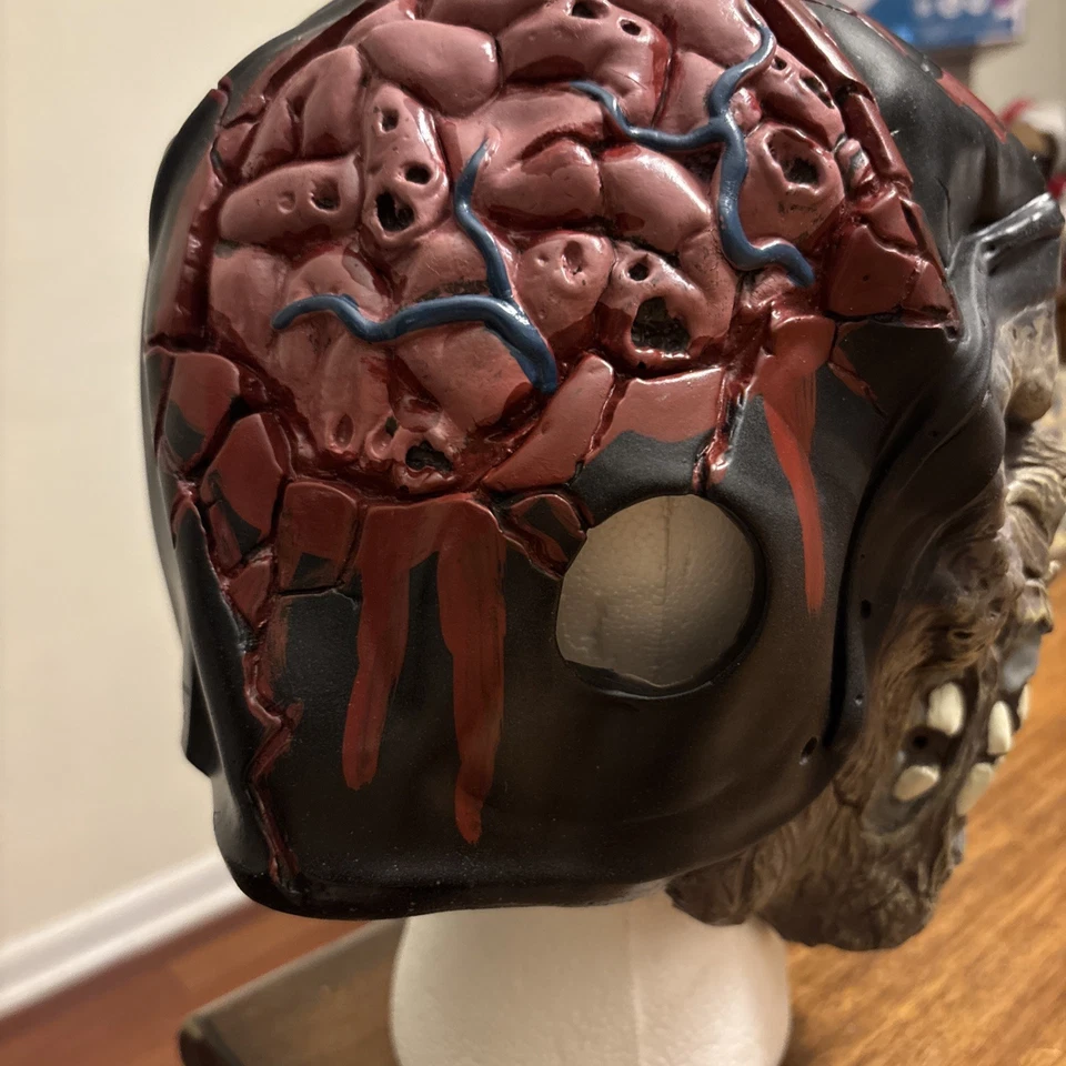 California Costumes Biker Motorcycle Zombie Mask Adult Halloween Horror Gore - Image 4 of 4