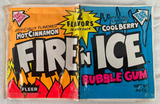Vintage 1980 s FLEER FIRE  N ICE BUBBLE GUM  ...