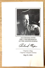 Richard Nixon- An Evening with the 37th President of the US Chapman College 1984