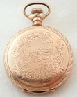 ANTIQUE 6s WALTHAM 15 JEWEL GOLD FILLED HUNTER POCKET WATCH PARTS