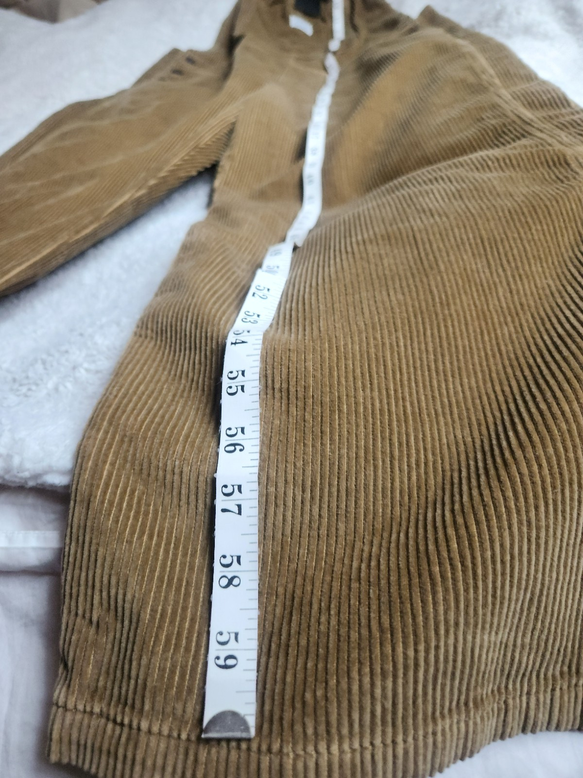 Levi's Premium Baggy Corduroy Women's Overalls Ermine Tan Women's XL NWT