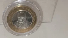 The Venetian Sheldon Adelson 10 dollar token in original plastic enclosure