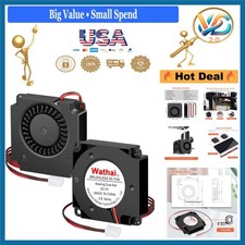 2-Pack 40x10mm DC Blower Fans 5V Dual Ball Cooling for DIY Electronics