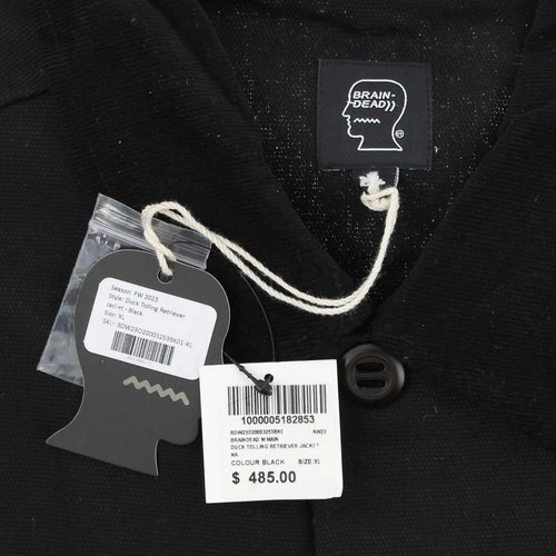 Brain Dead Utility Jacket, Men's Duck Tolling Retriever Heavyweight Jacket Black image 6