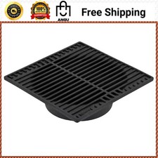 9 in Plastic Square Drainage Grate Black Replacement for Catch Basin 970