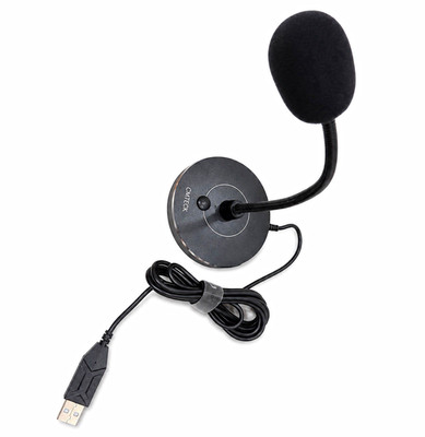 CMTECK USB Gooseneck Desktop Stand Microphone with Mute Button, Black