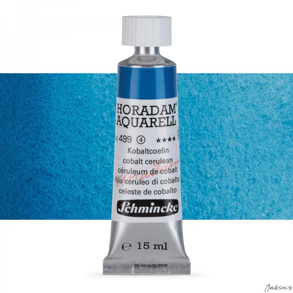 Schmincke Horadam Watercolour Paint Tube Cobalt Cerulean 15ml For Artists