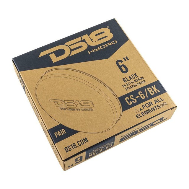 DS18 Cs6b Silicone Marine Speaker Cover 6.5" Speakers Black for sale