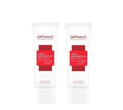 [1+1] 【 Cell Fusion C 】 Laser Sunscreen 100 (45ml) SPF50+ / PA+++ CellFusionC