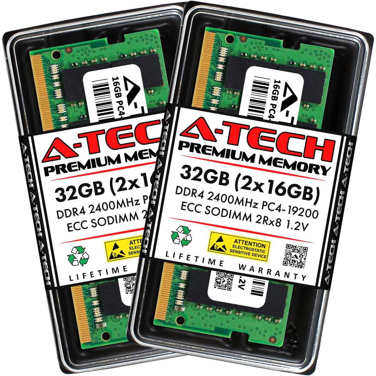 Memoria RAM 32 GB (2x16 GB) DDR4-2400 ECC SODIMM Para Synology DS723+ Y DS923+ - Kit De 2 Módulos, Garantía De Por Vida