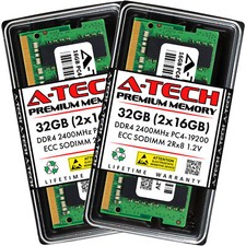 32GB 2x 16GB PC4-2400 ECC SODIMM Synology DS723 DS923 Memory RAM