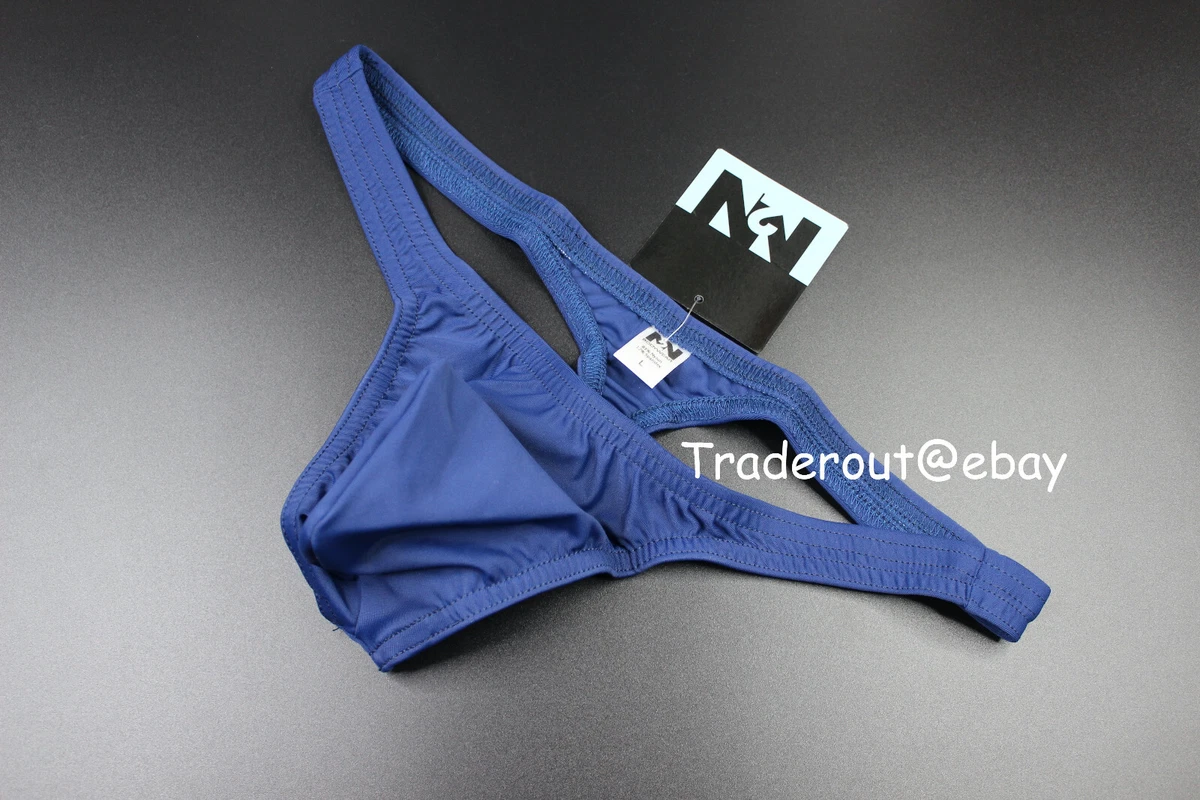 N2N Bodywear Men Mystic BLUE sheer mesh G-string thong Underwear size L XL  – IBBY