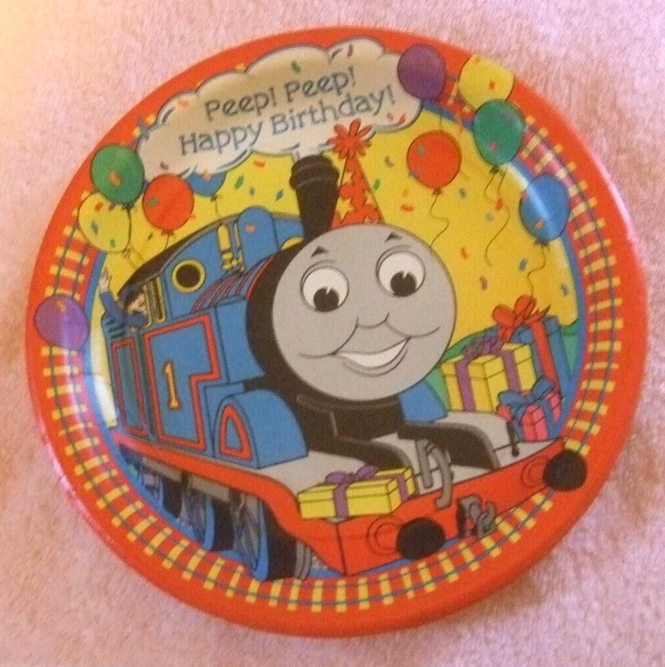 Happy Birthday Party Plates Thomas the Tank Engine Paper Plates (18) - Image 2 of 4
