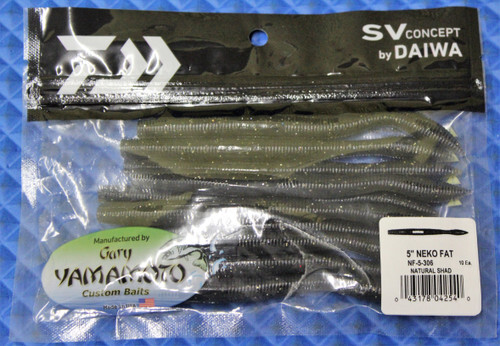 Daiwa Gary Yamamoto Esche Soft Neko Fat 4", Confezione 10 Pezzi, Scegli Il Colore