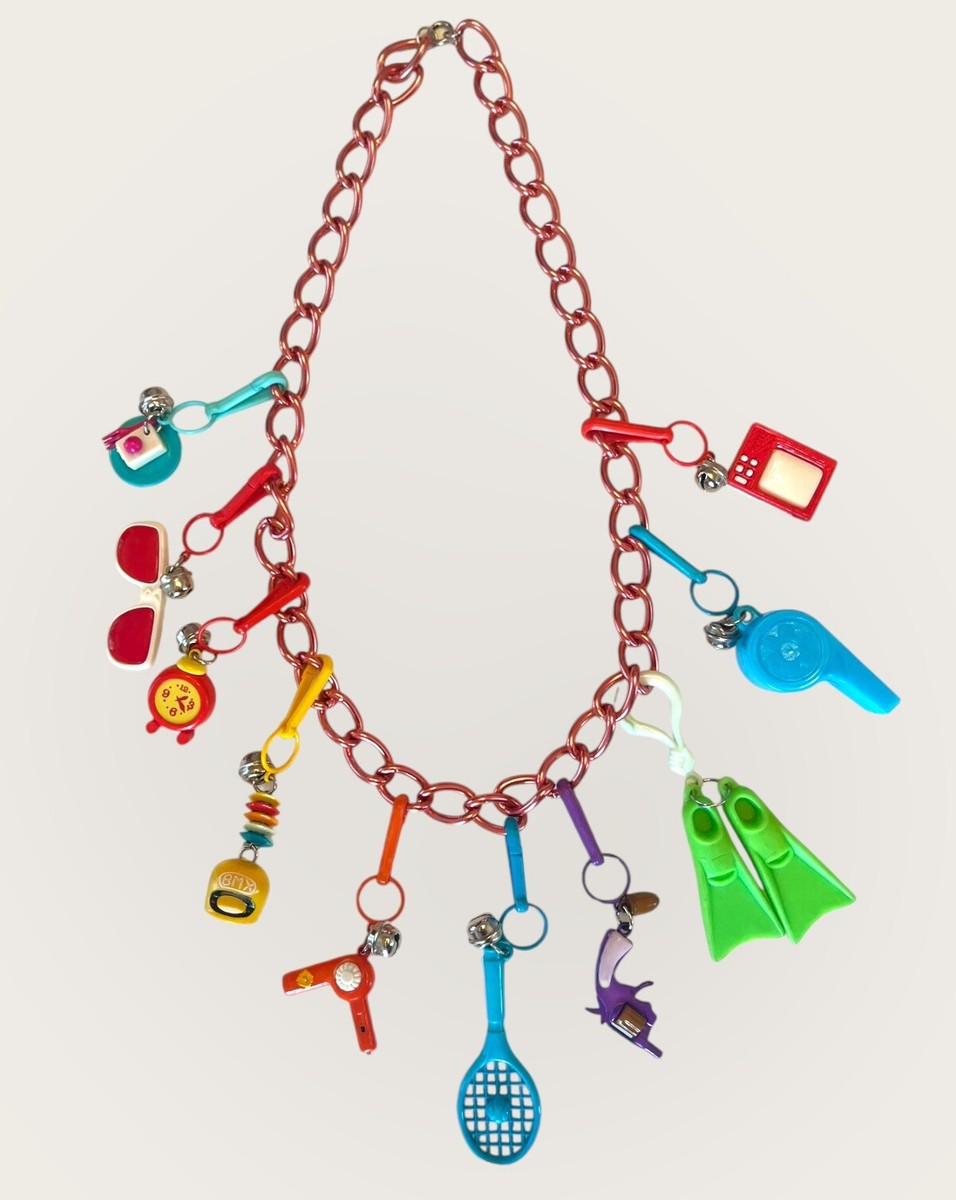 1980s Plastic Charm Bracelets 1980s Charm Bracelets 80s Charm