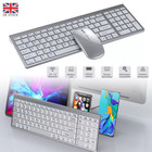 UK Wireless Keyboard And Mouse Set 3 Modes 2.4G Rechargeable For PC Lapto Hot