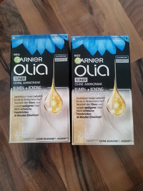 Garnier Olia Toner Platinblond Coloration Färbung Haarfarbe Neu 