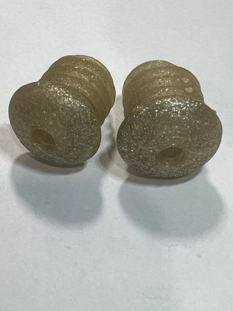 ! ВИНТАЖНЫЙ НОВЫЙ ИЗ СТАРЫХ ЗАПАСОВ КОНЦЕВЫЕ ЗАГЛУШКИ РУЛЯ ПЛАСТИКОВЫЕ СЕРЕБРЯНЫЕ ВЕЛОСИПЕД SCHWINN GLITTER - Изображение 3 из 3