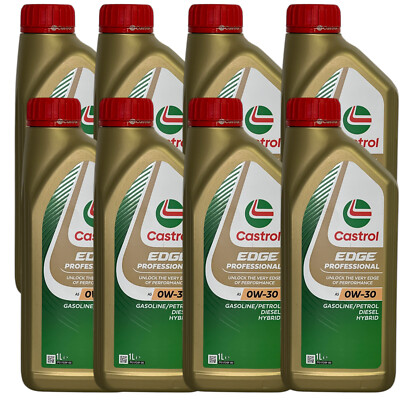8x1 Liter Castrol Edge Professional A5 0W-30 ACEA A1/B1 A5/B5 Volvo Motoröl 0W30