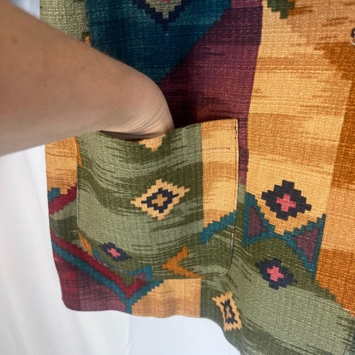 Chaqueta Blazer Sunbelt De Colección Tapiz Ligera Talla M/L Máximo Colorido Azteca - Imagen 6 de 10