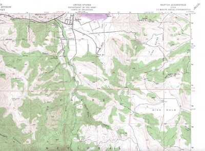 Mantua Quadrangle Utah 1975 USGS Topo Map 7.5 Minute Topographic