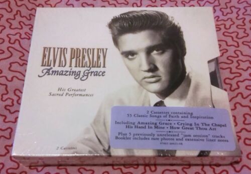 NEW SEALED - 1994 ELVIS PRESLEY AMAZING GRACE 2 CASSETTES - DIGITALLY REMASTERED - Picture 1 of 4