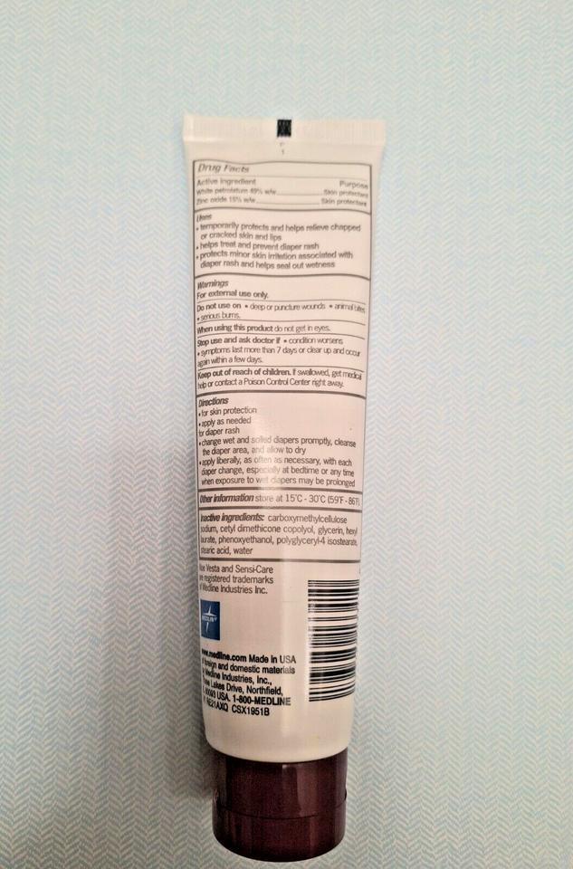 Sensi Care Skin Protectant Barrier Cream 3 with 15 zinc oxide, 4 oz