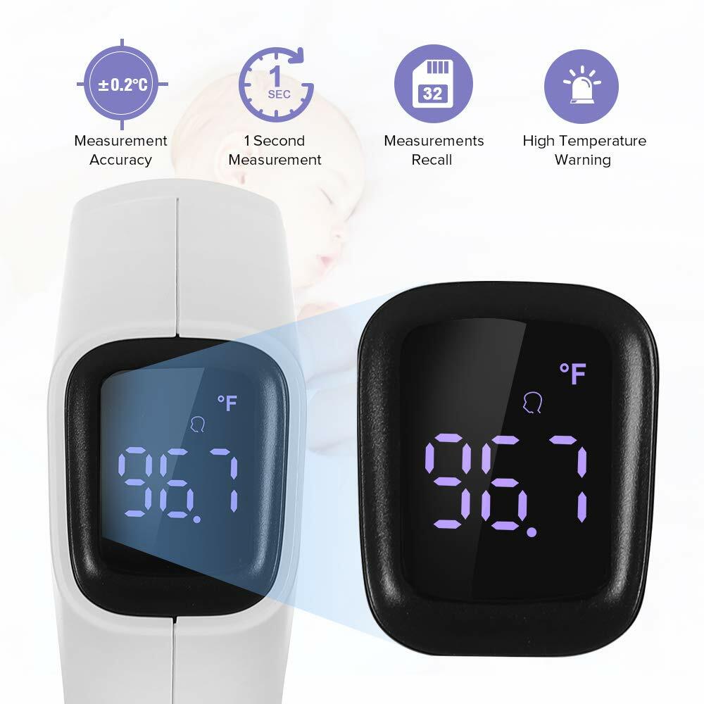 BBLOVE Infrared Forehead Thermometer NonContact Digital Accurate