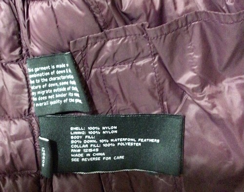 Maroon LONDON FOG Down Thin Puffer Vest Sz S 90% Down Burgundy Gold Lightweight - Picture 6 of 6