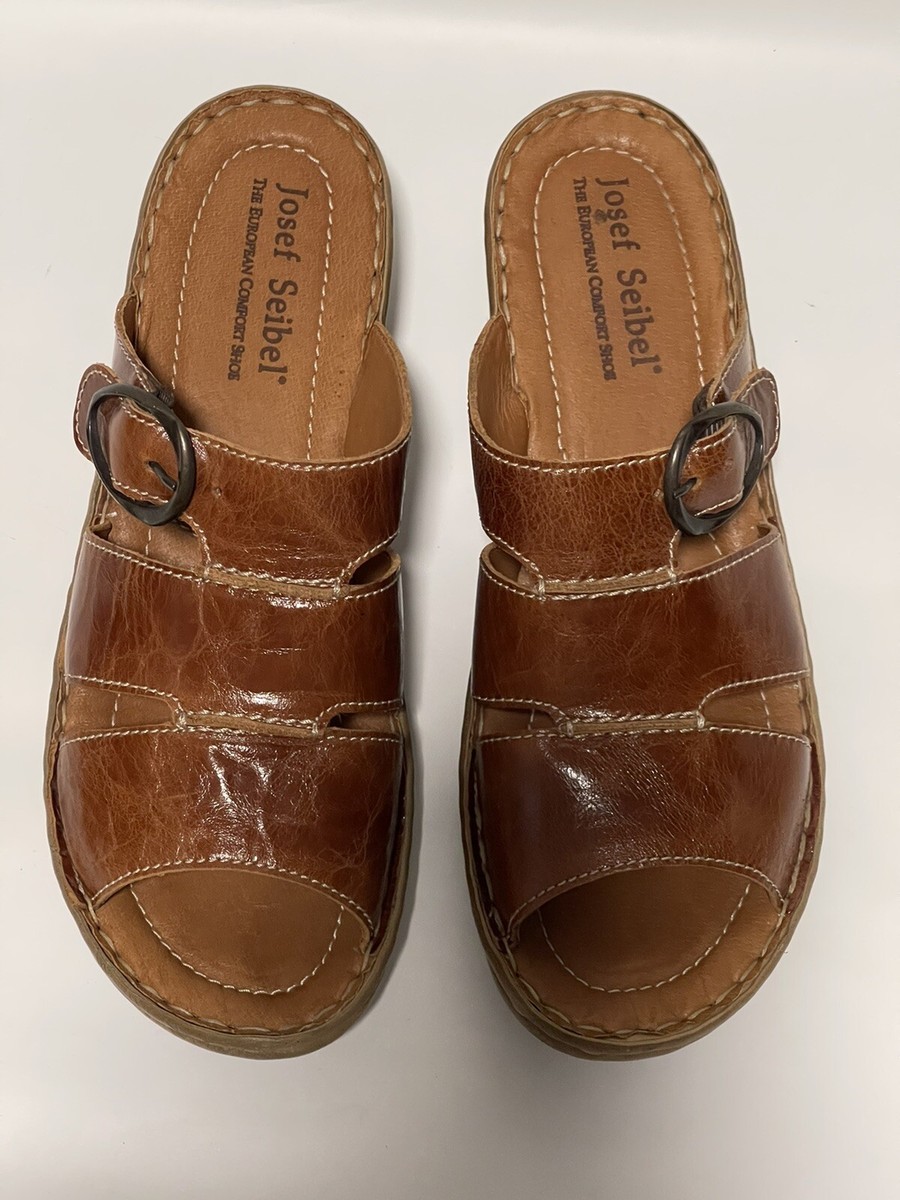 Josef Seibel Brown Leather Sandals US 9 EUR 42 Amazon.com | Josef Seibel Rosalie 42 Women main image 3