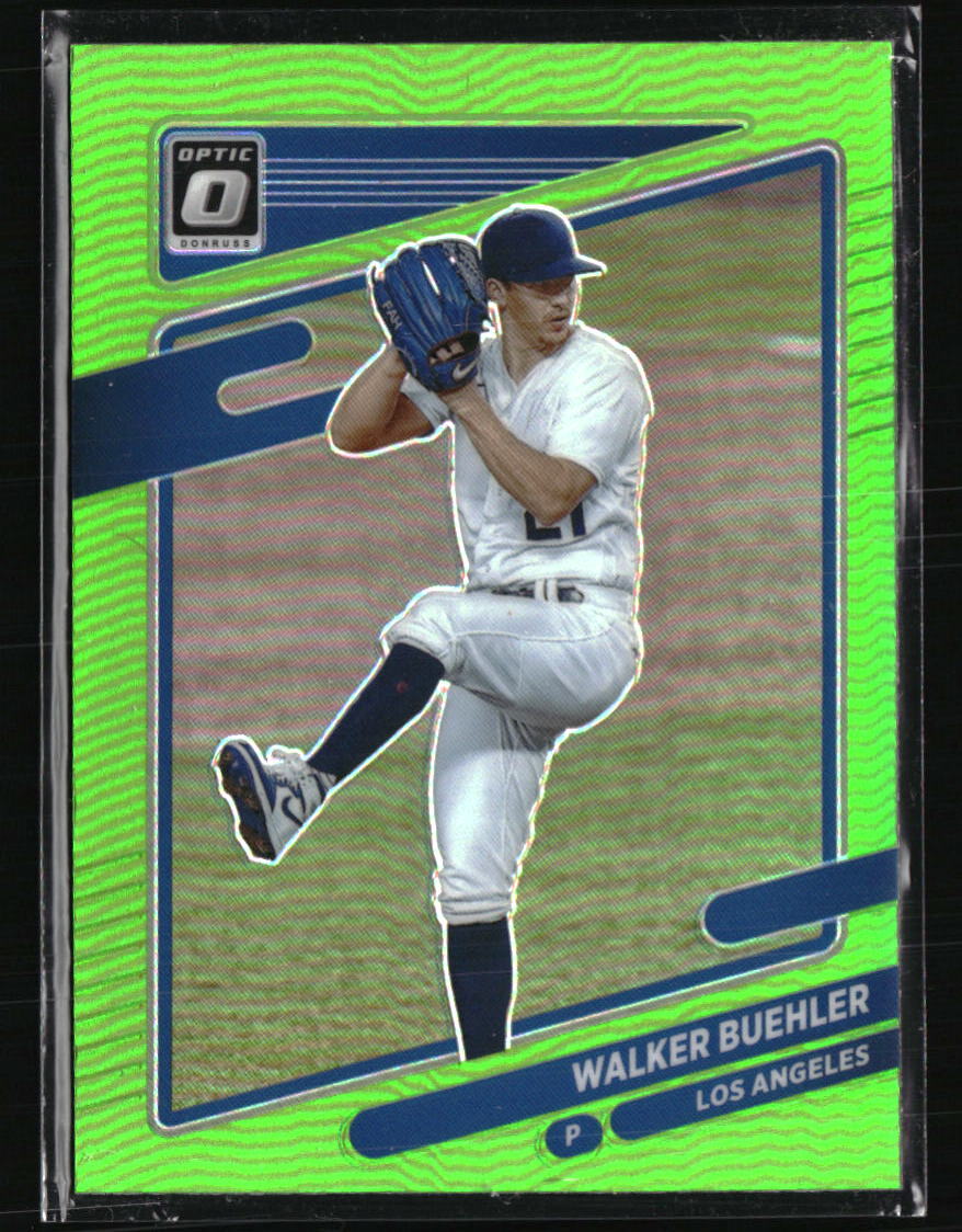 Walker Buehler 2021 Donruss Optic Lime Green #126 Baseball Card