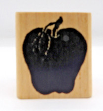 Stamp, Wooden Rubber, Apple  1982-1990 The Stamp In The Hand MSR 4.95 Vintage