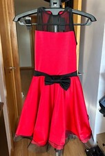 Curtain Call Dance Costume, Red w Black Dress Girls SZ CLA worn once for recital